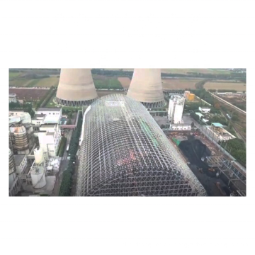 Marco de fabricación rápida Marcos de almacenamiento de carbón de almacenamiento de búnker cerrado estructura espacial de silo